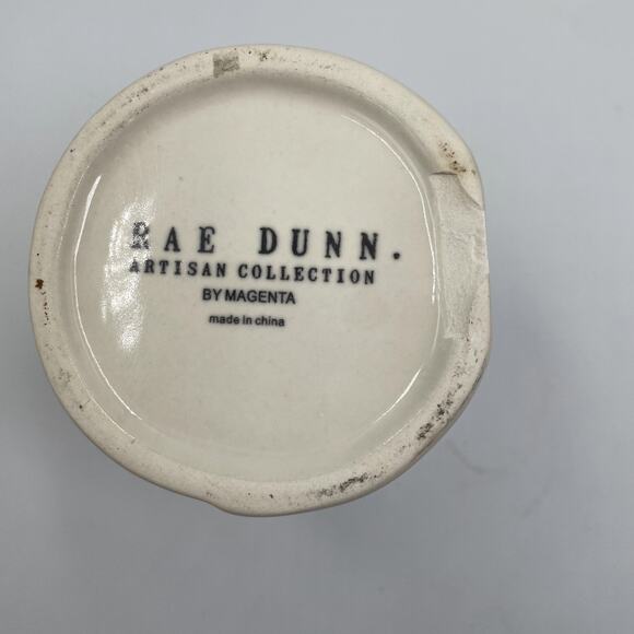 Rae Dunn Bathroom Vanity Cosmetic Brush Hair Ceramic Cup Glass - Picture 4 of 4